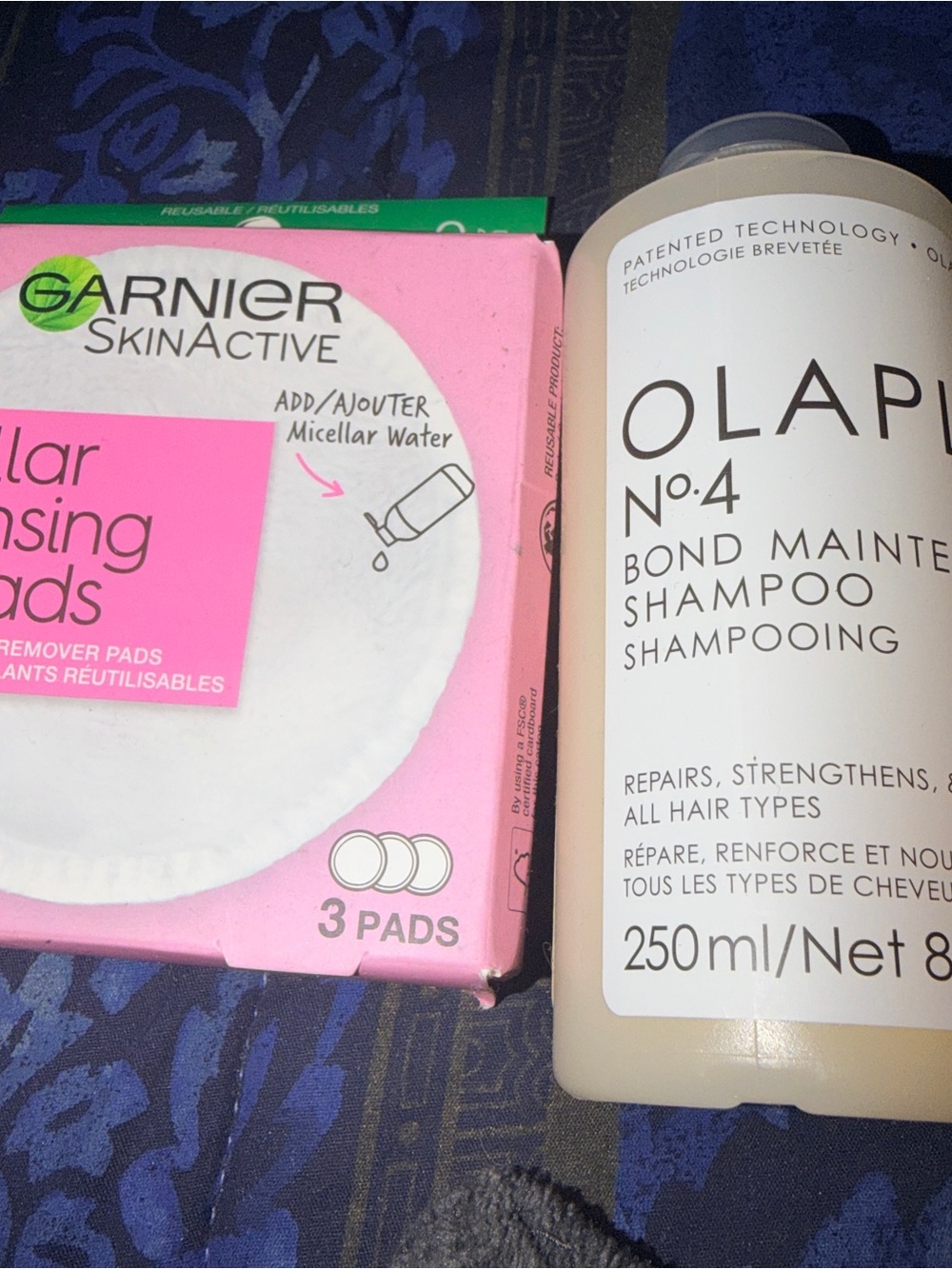 Pink Micellar Cleansing Pads - Reusable Makeup Remover n olaplex 4